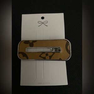 Brown Floral Hair Clip